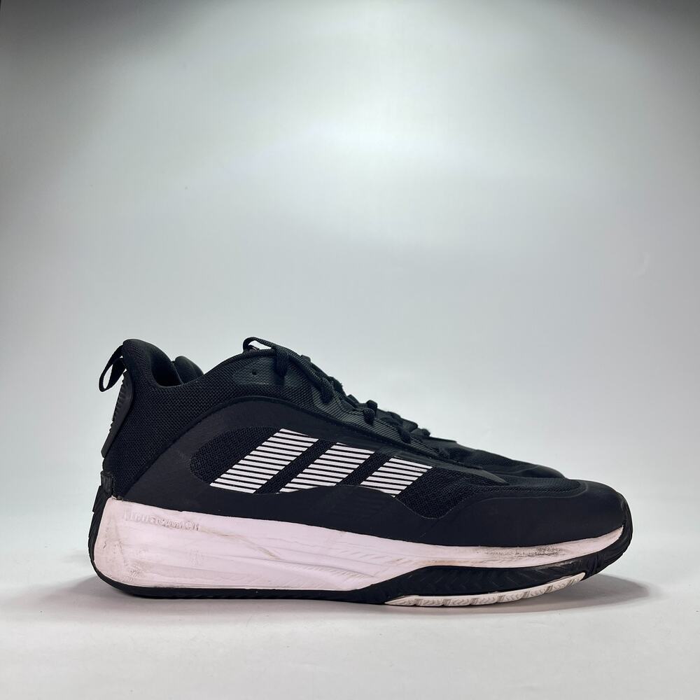 Adidas Own The Game 3 Black White Athletic Lace Up Basketball Shoes Mens Size 13
